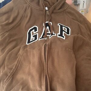 GAP Chocolate Brown Hoodie with Logo